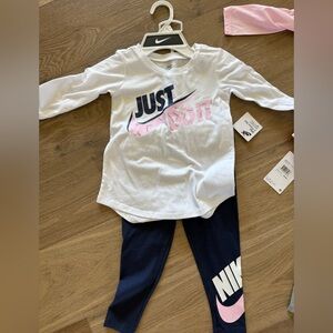 Nike White and Navy Kids Outfit